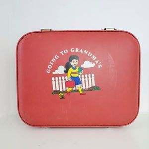 going to grandma's suitcase pink
